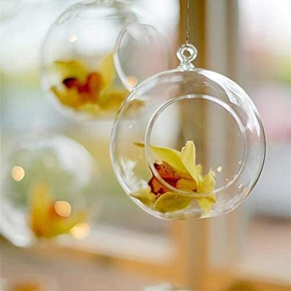 15 Pcs Hanging Candle Holder Clear Plastic Terrarium Globe Hanging Tea Lights Ca - Picture 6 of 7